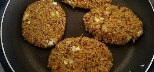 Galettes quinoa amandes sésame