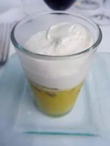 Cappuccino courgette canard