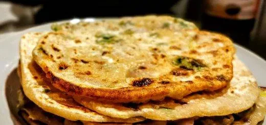 Galettes chinoises aux oignons verts de printemps