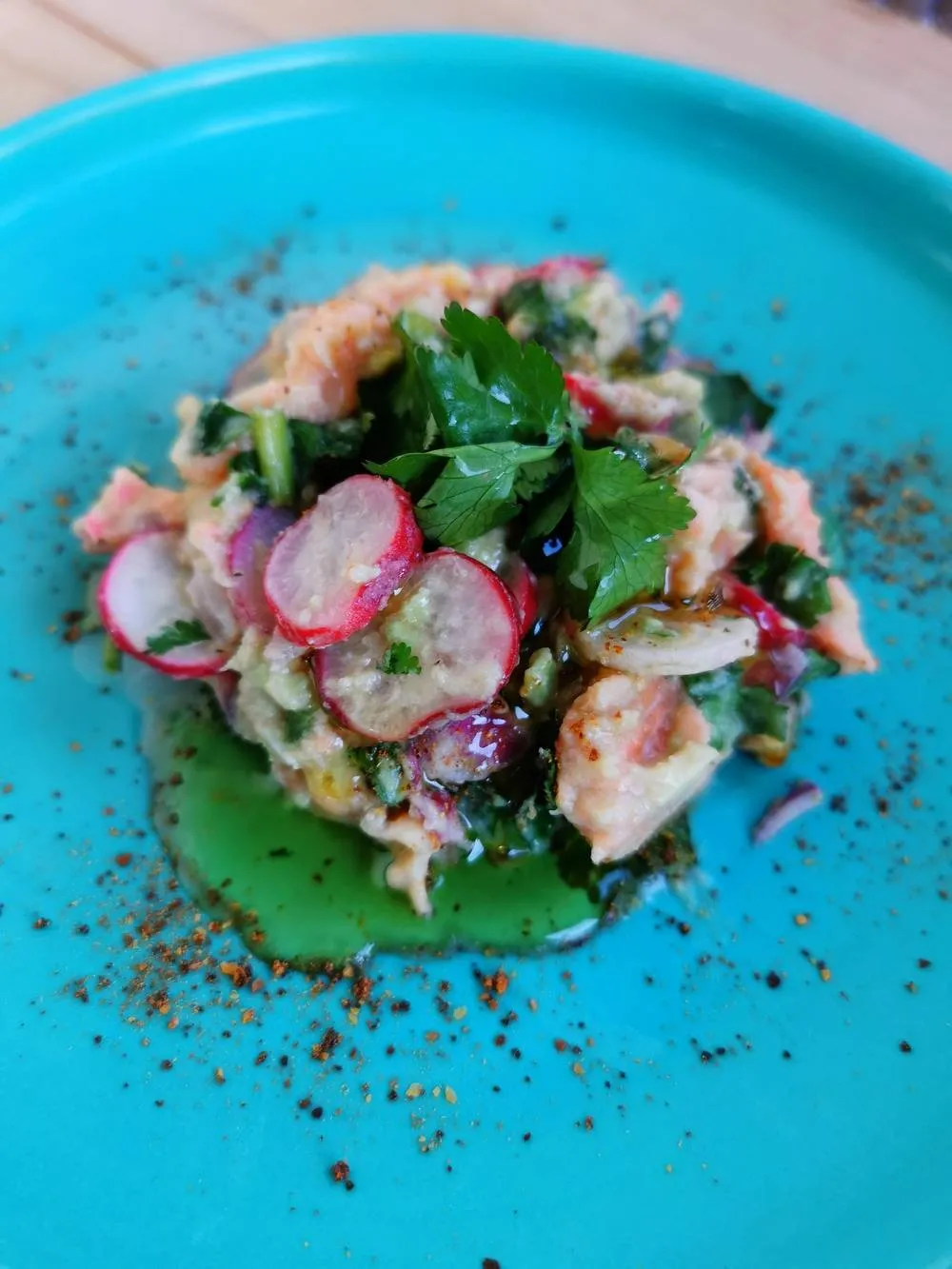 Ceviche à la truite des Pyrénées