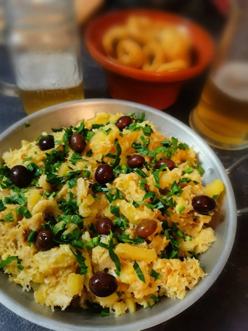 bacalhau a bras, morue portugaise
