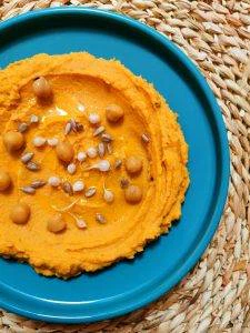 Faux houmous ou tartinade patates douces pois chiches
