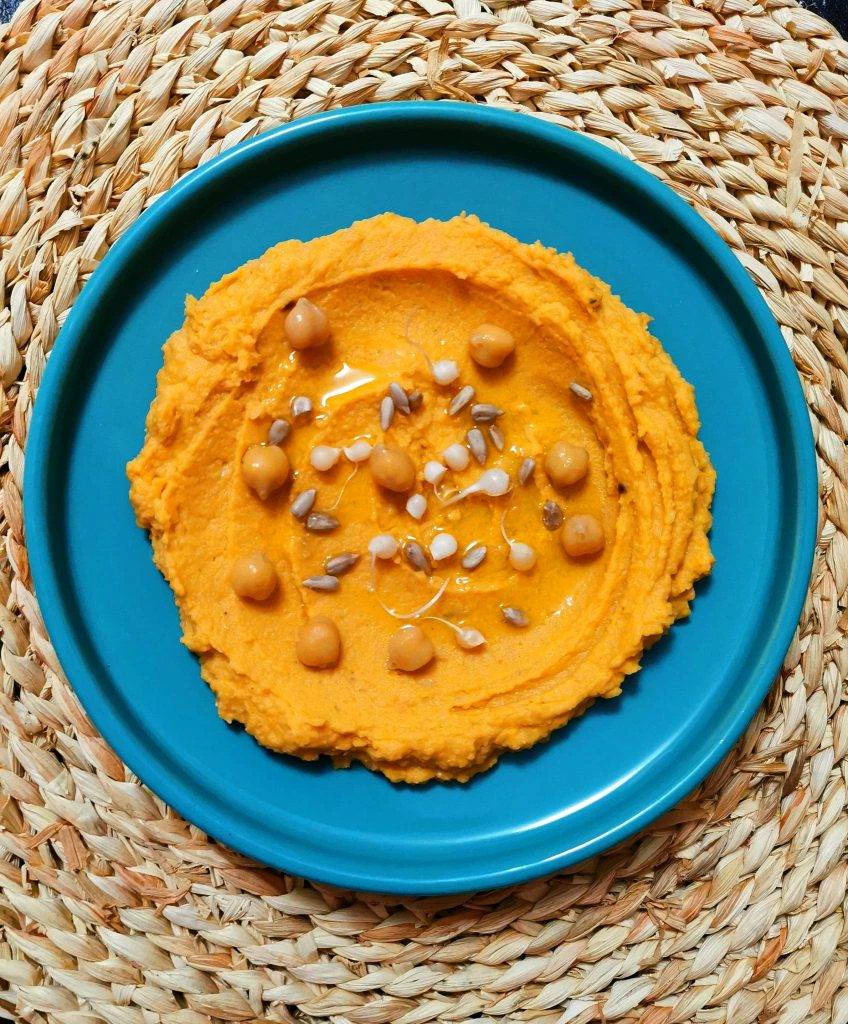 Faux houmous ou tartinade patates douces pois chiches