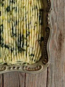 Parmentier chou épinards harengs