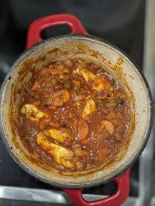 Pollo alla cacciatora, poulet à la tomate, Italie