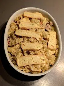 Munstiflette aux pâtes spätzle et munster